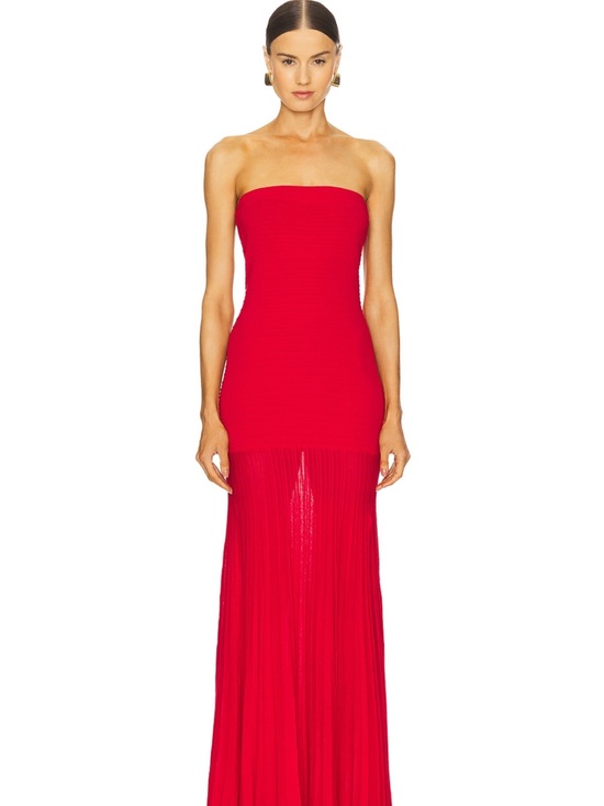 Line & Dot Dresses & Skirts - Line & Dot Arlo Tube Dress in cherry Red